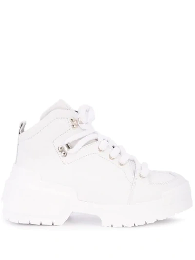 Shop Pierre Hardy Hardy Trapper Boots In White