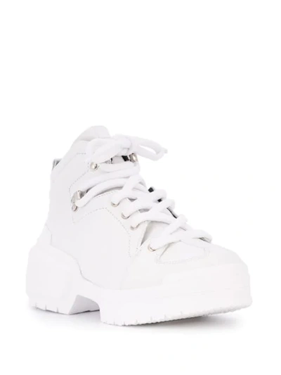 Shop Pierre Hardy Hardy Trapper Boots In White