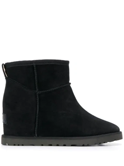 Shop Ugg Shearling-stiefeletten In Black