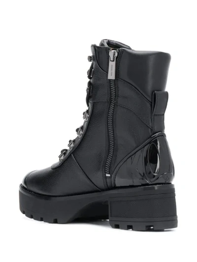Shop Michael Michael Kors Chunky Ankle Boots In Black