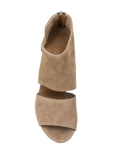 Shop Officine Creative Blanc Ankle Sandals In Brown