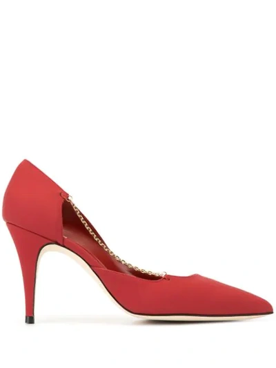 Shop Marskinryyppy Joi Matte Pumps In Red