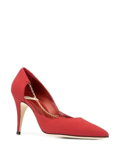 Shop Marskinryyppy Joi Matte Pumps In Red