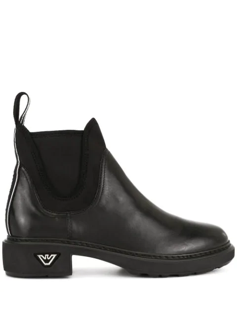 armani black boots