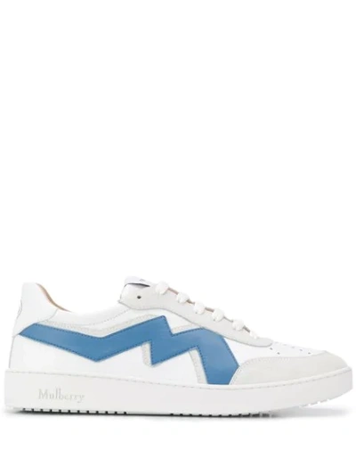 Shop Mulberry Hyde Low-top Sneakers In White