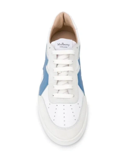Shop Mulberry Hyde Low-top Sneakers In White