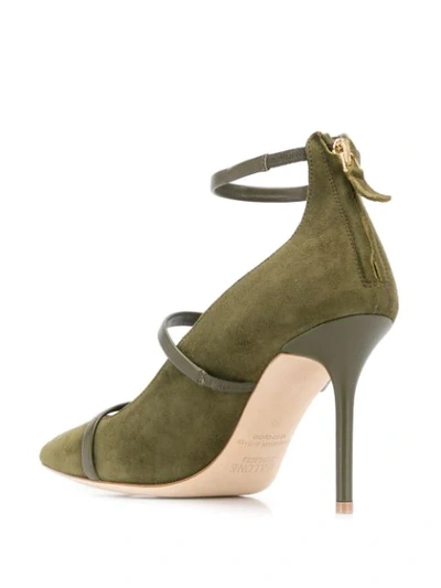 Shop Malone Souliers Robyn Strappy Pumps In Green