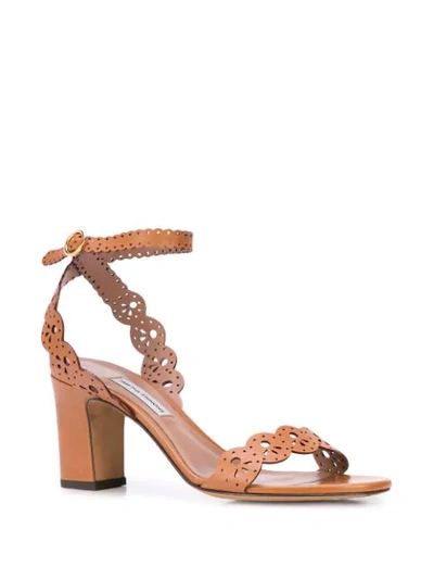 Shop Tabitha Simmons Bobbin Cut-out Sandals In Brown