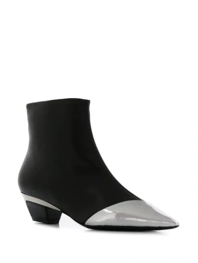 Shop N°21 Metallic Details Ankle Boots In Black