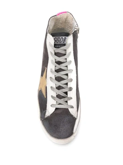 Shop Golden Goose Francy High-top Sneakers In Grey