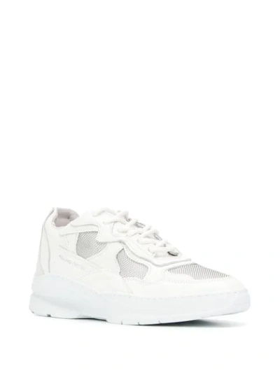 Shop Filling Pieces Mesh Panel Sneakers In White