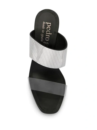 Shop Pedro Garcia Sandalen Mit Metallic-absatz In Black