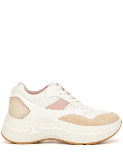 Shop Tory Burch Gemini Link Platform Sneakers In White