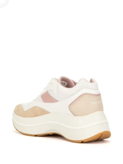 Shop Tory Burch Gemini Link Platform Sneakers In White