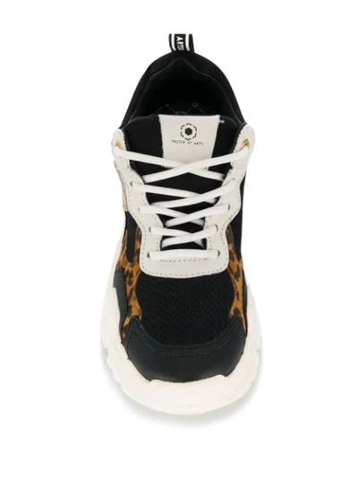 Shop Moa Master Of Arts Super Futura Leopard Sneakers In Black