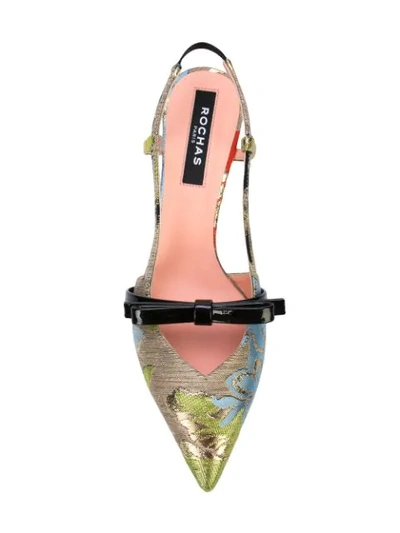 Shop Rochas Floral Pumps In Multicolour