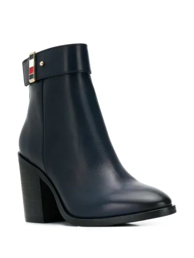 Shop Tommy Hilfiger Ankle Length Boots In Blue