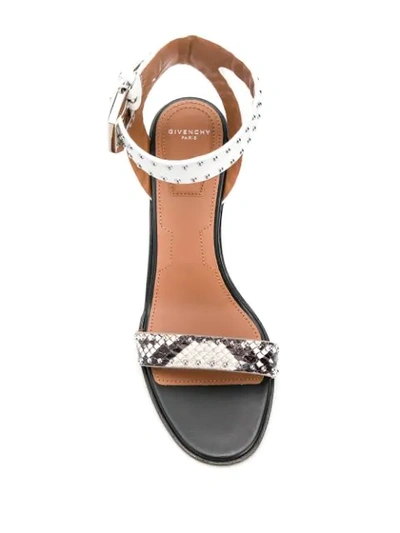 Shop Givenchy Studded Block-heel Sandals In White