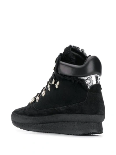Shop Isabel Marant Chunky Lace-up Boots In Black