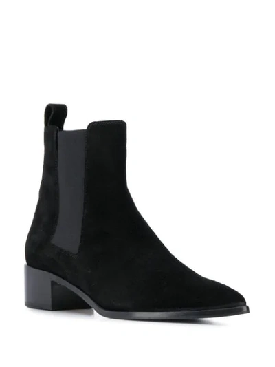 Shop Aeyde Lou Suede Ankle Boots In Black