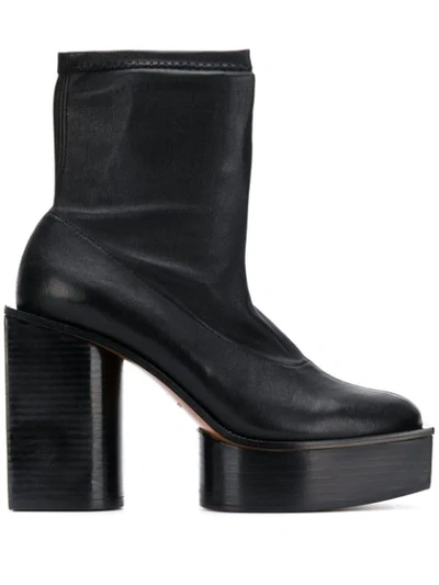 Shop Clergerie Bonnie Platform Boots In Black