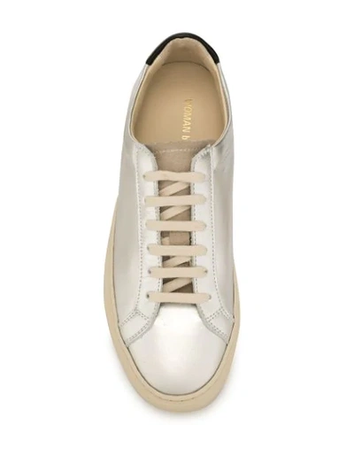Shop Common Projects Metallic Sheen Sneakers In Silver