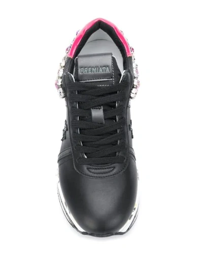 Shop Premiata Beth Gemstone Sneakers In Black