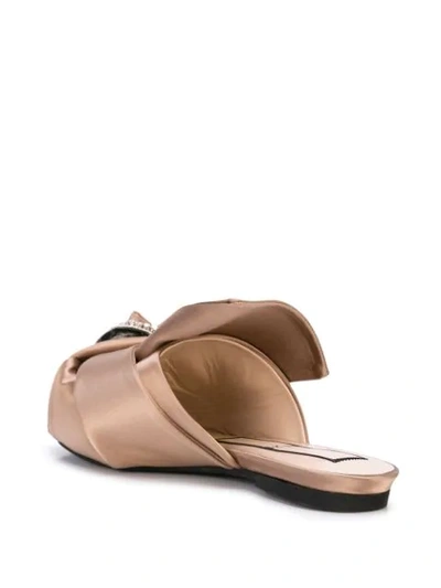 Shop N°21 Crystal Cherry Slide Mules In Brown