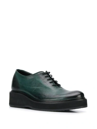 Shop Cotélac Lace-up Oxford Shoes In Green