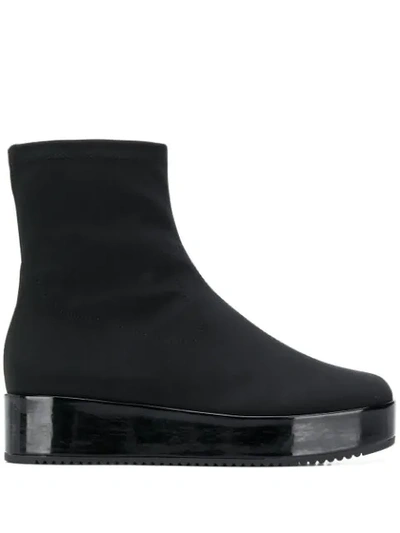 Shop Hogl Platform Sole Boots In Black