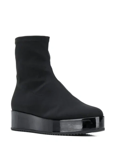 Shop Hogl Platform Sole Boots In Black