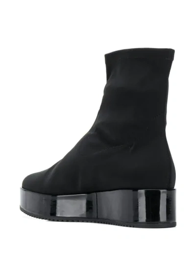 Shop Hogl Platform Sole Boots In Black