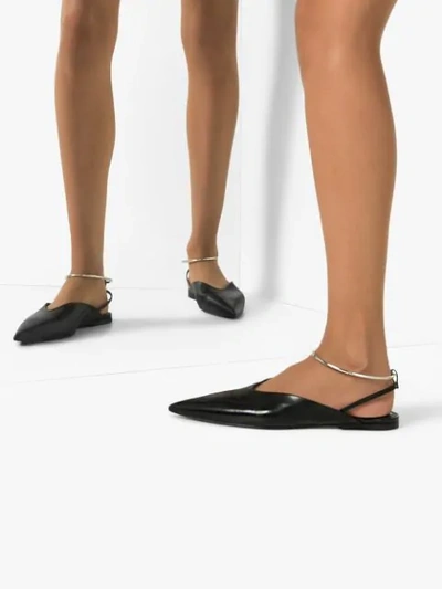 Shop Jil Sander Mules Mit Riemen - Schwarz In Black