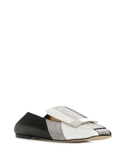 Shop Sergio Rossi Sr1 Slippers In Black