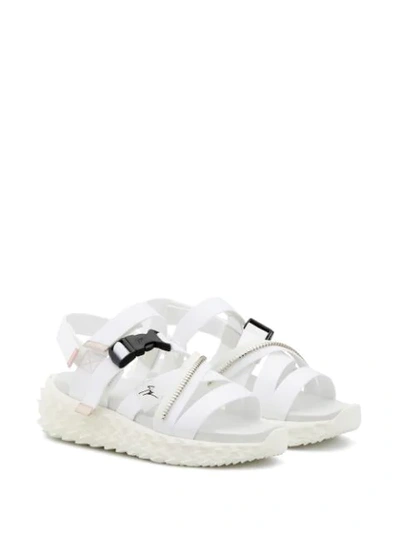 Shop Giuseppe Zanotti Urchin Sandals In White