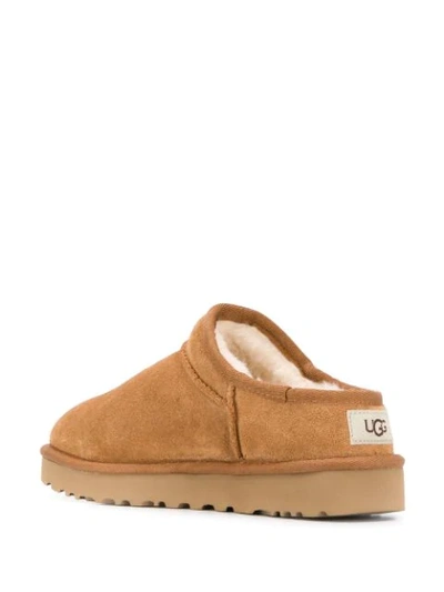 Shop Ugg Shearling Lined Slippers In Neutrals