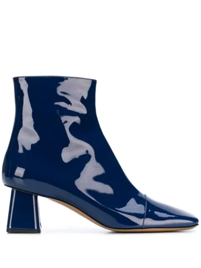 Shop Rayne Square Toe Ankle Boots In Blue