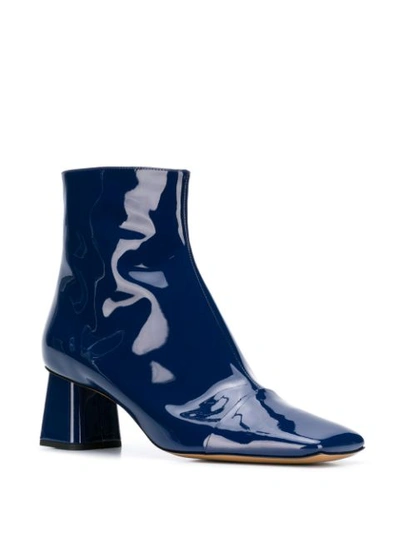 Shop Rayne Square Toe Ankle Boots In Blue