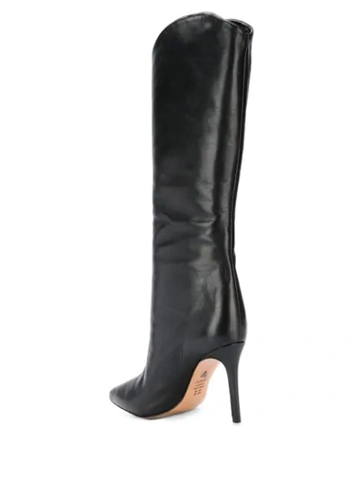 Shop Schutz High-heel Knee-length Boots In Black