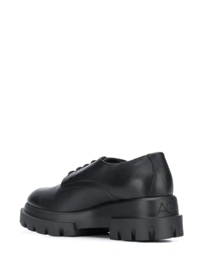 Shop Agl Attilio Giusti Leombruni Platform Lace-up Shoes In Black