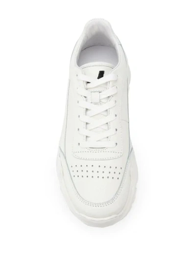 Shop Joshua Sanders Zenith Chunky Sneakers In White