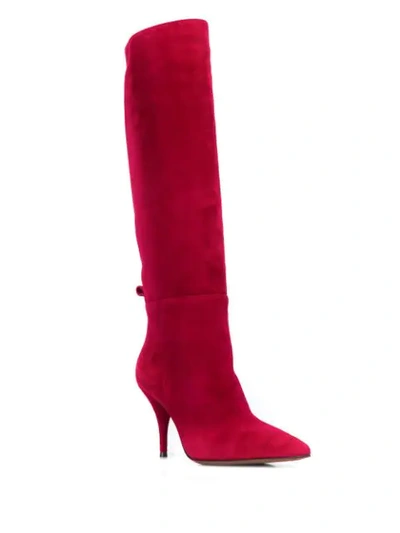 Shop L'autre Chose Knee Length Boots In Red