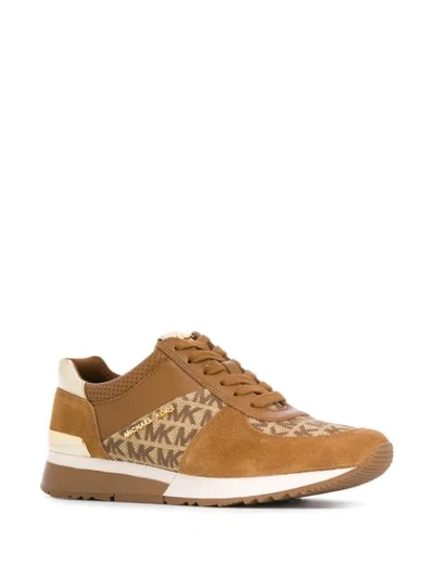 Shop Michael Michael Kors Allie Sneakers In Brown