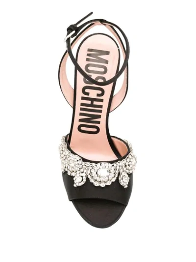 BEJEWELED HIGH-HEEL SANDALS