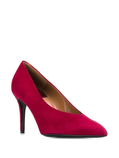 Shop Laurence Dacade Pointed Pumps In Red