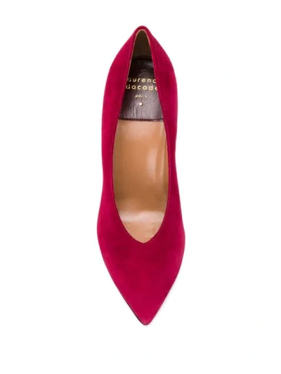 Shop Laurence Dacade Pointed Pumps In Red