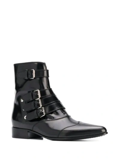 Shop Givenchy Multi-strap Boots In Black