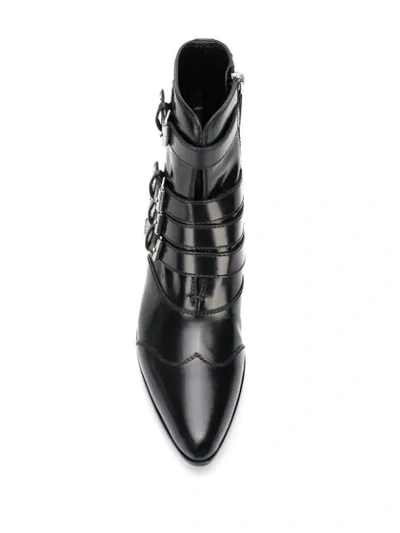 Shop Givenchy Multi-strap Boots In Black