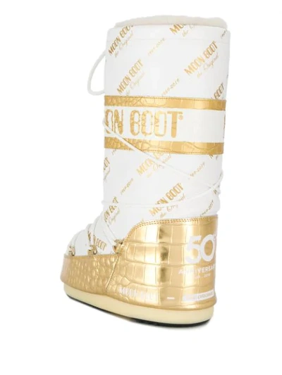 Shop Moon Boot Two Tone S In White