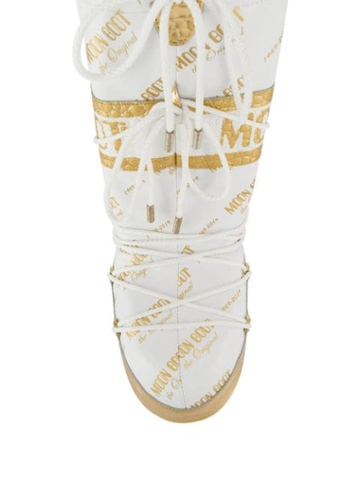 Shop Moon Boot Two Tone S In White